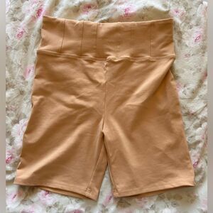 Live The Process Women's Mini/Biker Shorts  Size S EUC Peach/Fleshy Color